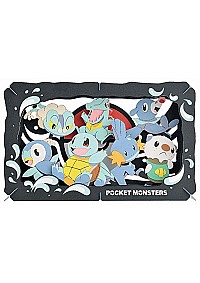 Kit Bricolage Paper Theater Pokemon Par Ensky - Starters Eau